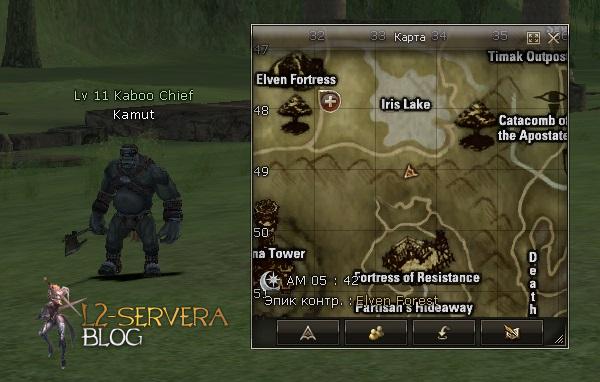 Квест на НГ пушку и соски для светлых эльфов 10 лвл 6 Kaboo Chief Kamut NPC