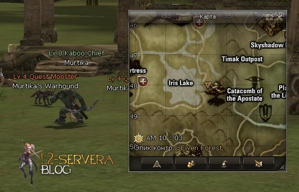 Квест на НГ пушку и соски для светлых эльфов 10 лвл 11 Kaboo Chief Murtika NPC