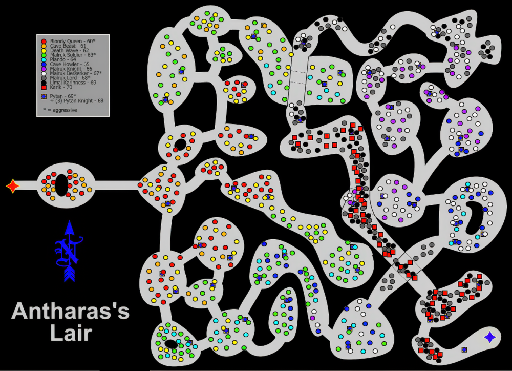 Локация The Lair of Antharas (Логово Антараса) - Полное описание 23 Карта The Lair of Antharas