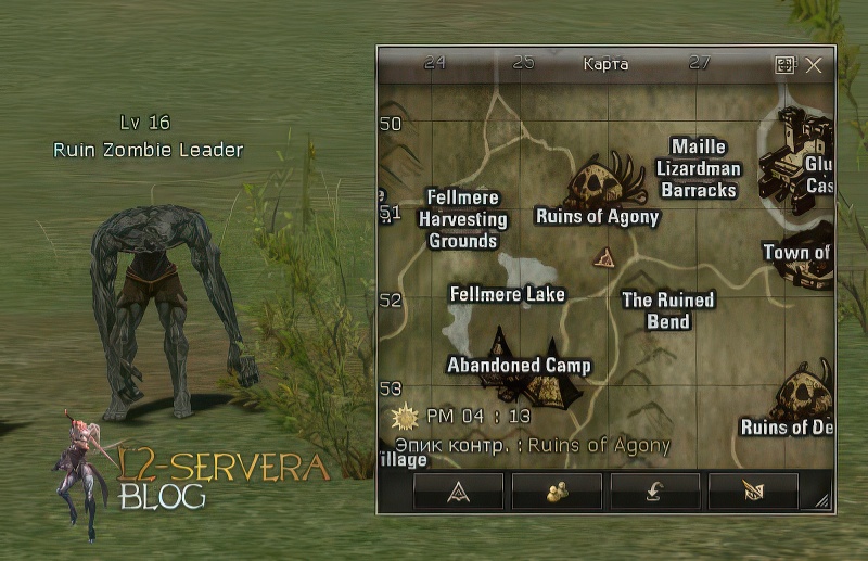 Ruin Zombie Leader 16 lvl – ID 20029