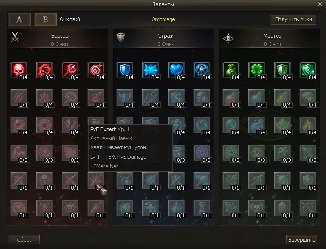 talant Сервера Lineage 2